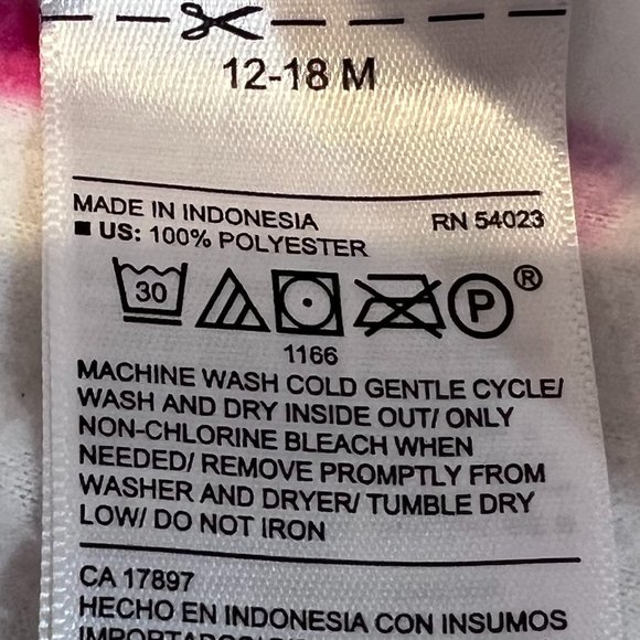 Adorable Old Navy Colorful Polka doted Fleese Baby Dress 3 Months - Picture 4 of 7